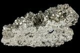 Large, Gleaming Pyrite Crystal Cluster - Peru #131136-2